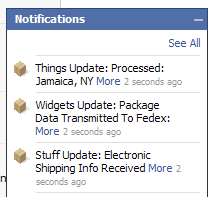 Facebook notifications